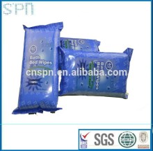 Disposable organic bath cleaning wet wipes for elder
