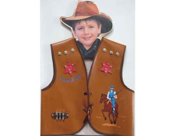 LEATHER COWBOY VEST