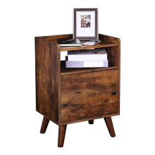 Modern Luxury Metal & Wood Side Tables