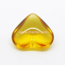 Unique Design Yellow Crystal Heart Shape Necklace Pendant