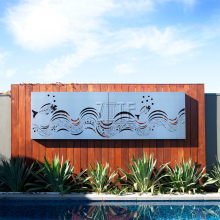 Decorative metal craft stainless steel wall art fish sculpture