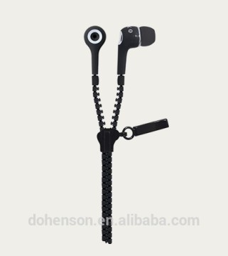 Cool Stereo Zipper Earphone for Mobile,PC,Portable Media Player