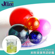 Water based sillicone modified acrylic resin for glass