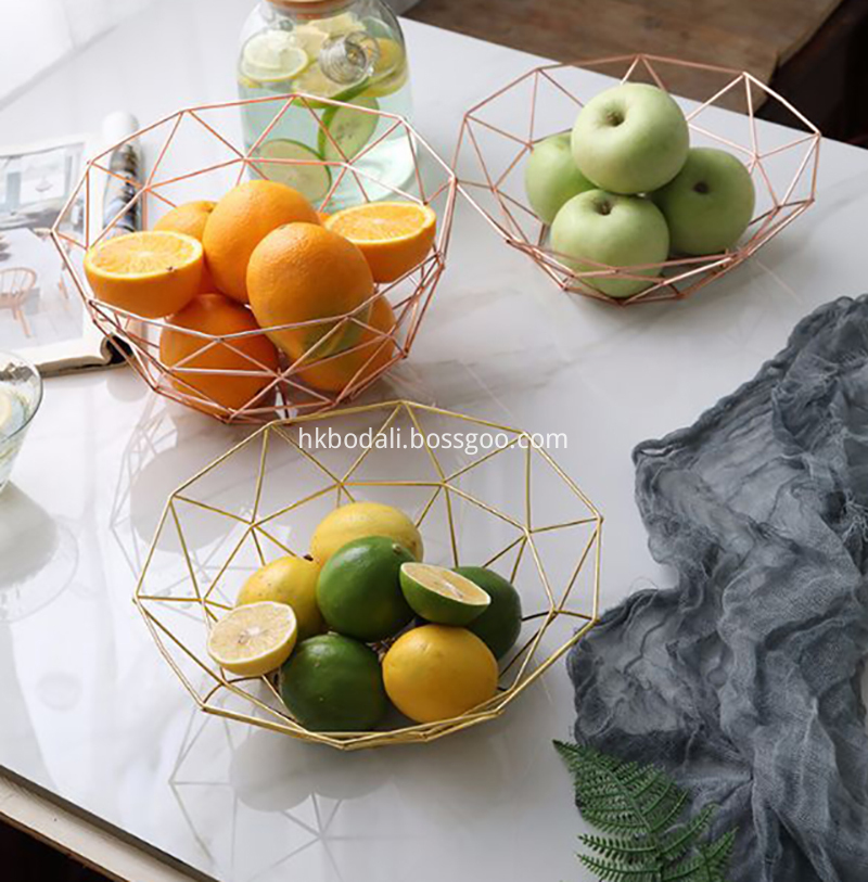 Stainless Steel Houseware Fruit Basket Bowl