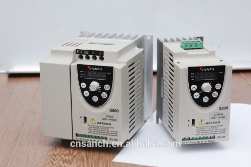 Sanch S800 0.75kw compact size economic type 220v 230v single phase to 3 phase inverter for electric motor