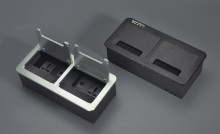 Multimedia desktop Brush socket / Office tabletop power socket