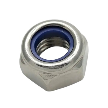 304 Stainless Steel Nylon Insert Locknuts - Self-Locking Hex Nuts