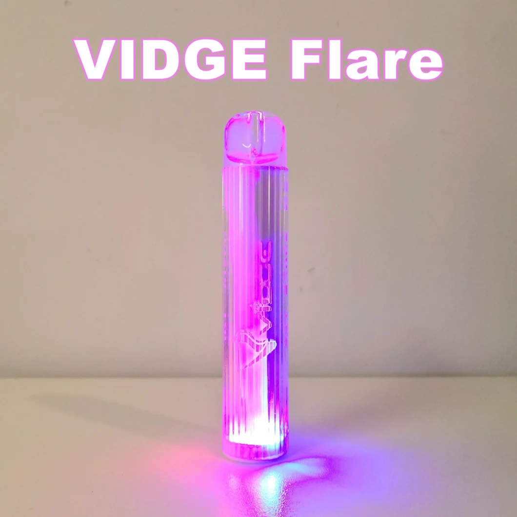 Vidge Flare 800 Puffs Disposable Vape LED Lighting 10 Flavors Ecig