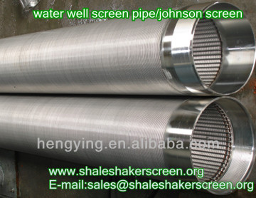 Hot sale Water well screen /wedge wire screen/wire wrapped screen pipe