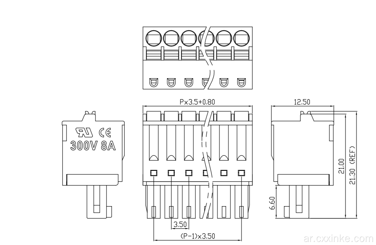 3.5mm Spring Plug Plug-in Terminal Sock