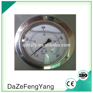 100m center back with flange dual scale pressure meter