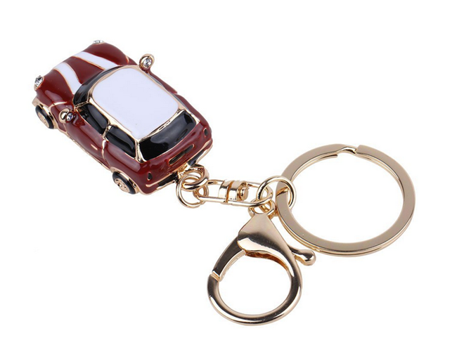 Personalisierter Metall -Strass -Hohljuge -Kurs -Key -Ring