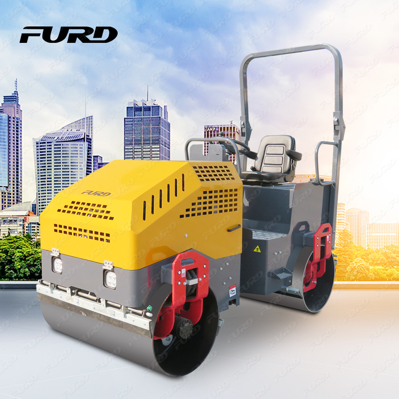 2.5 ton mini road roller double steel wheel vibration compactor