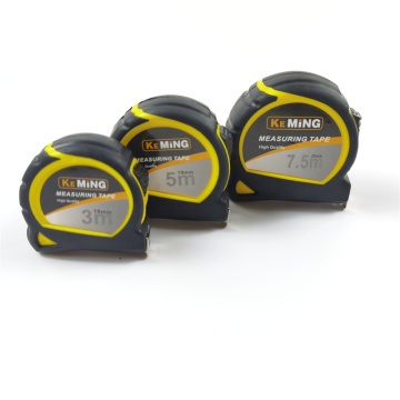 round co-molded rubber construction measuring tape