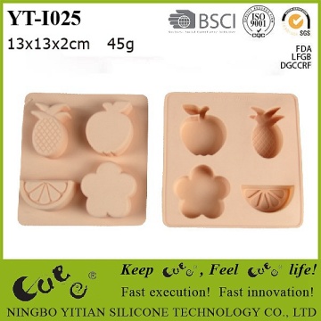 silicone ice cube tray with fruit shape YT-I025