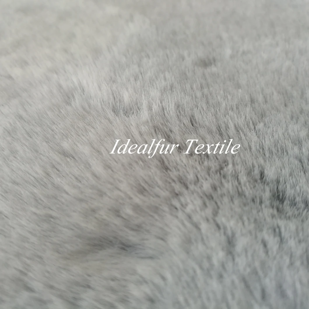 Grey Rabbit Fake Fur Fabric