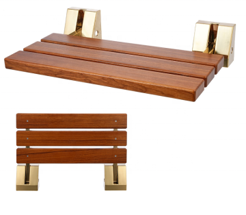 Teak Shower Bench - Wall Mounted Teak Shower Seat