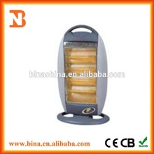 portable round baseboard halogen infrared room heater
