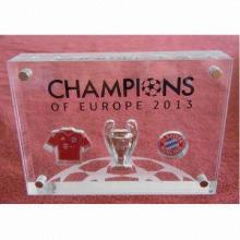 Acrylic Medal Award with Magnetic Function, Special Design in Football Game Awarding