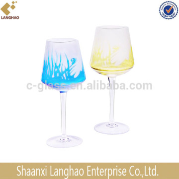 wine glass shape candle holder