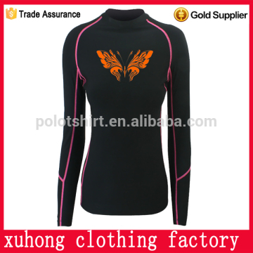 custom printed rash guard lycra for women 2015 China