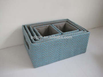 new hand-made straw storage box