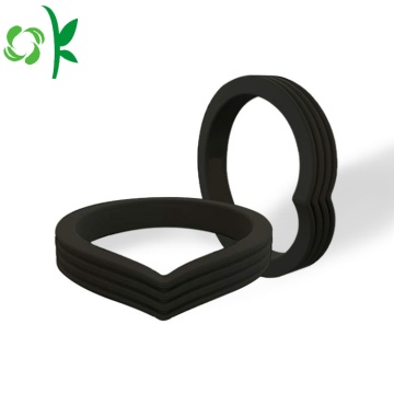 Heart-shape Layer Ring Silicone Wedding Finger Ring