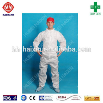 Nonwoven disposable coverall working uniform