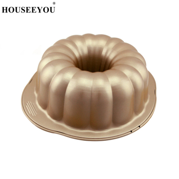 10 Inch Round Non Stick Cake Pans Bread Mold Loaf Oven Pie Dish Hollow Cake Mold Metal Baking Tray Kithcen DIY Cooking Tools