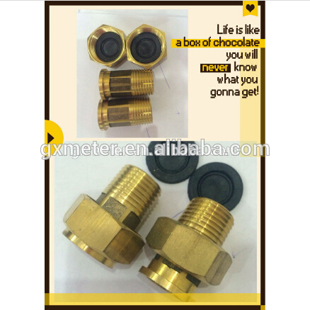 120g brass water meter connector one set