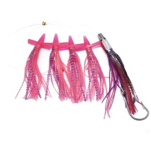 Super Jet Head & Skirted Teaser Birds: Daisy Chain Deep Sea Marlin Lures
