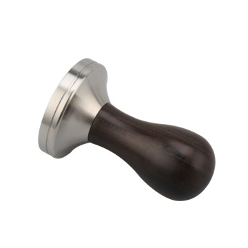 Wooden handle coffee tamper for espresso machine