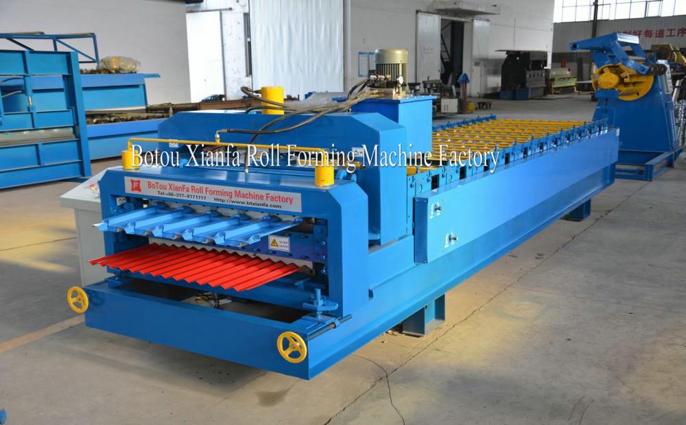 Turkish style double layer roof forming machine