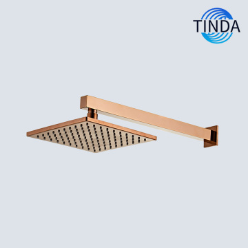 Rectangular metal modern-style showerhead