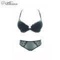 Femmes en gros bikini ensemble soutien-gorge en dentelle transparente