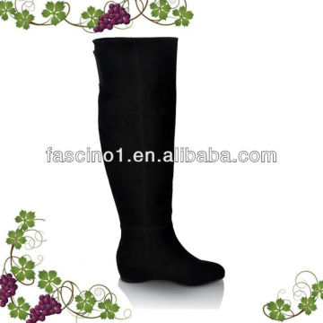 Fashion leather knitted high boot