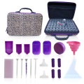 60 bouteilles Boîte de rangement des accessoires violets de peinture en diamant pourpre
