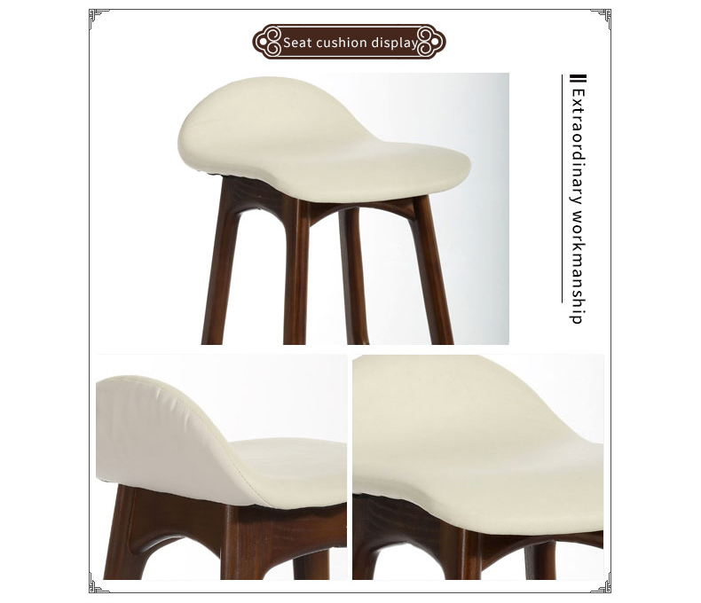 Haute qualité moderne en gros tabouret en bois haut chaises de bar coloré chaise de bar en bois massif
