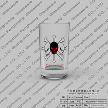 Copyright Brand-new Glass Cup With Pirate Group Logo