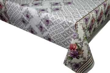 Pvc Printed fitted table covers Table Linens Discount