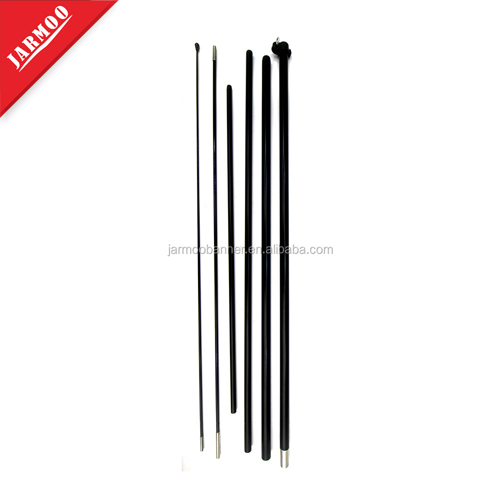 Custom Size Shape Aluminum And Fiberglass Mixed Pole Swooper Advertising Flag Pole With Or Without Base
