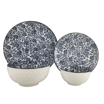 2023 New Design 18pc Porcelain Dinner Set with Pad Printing