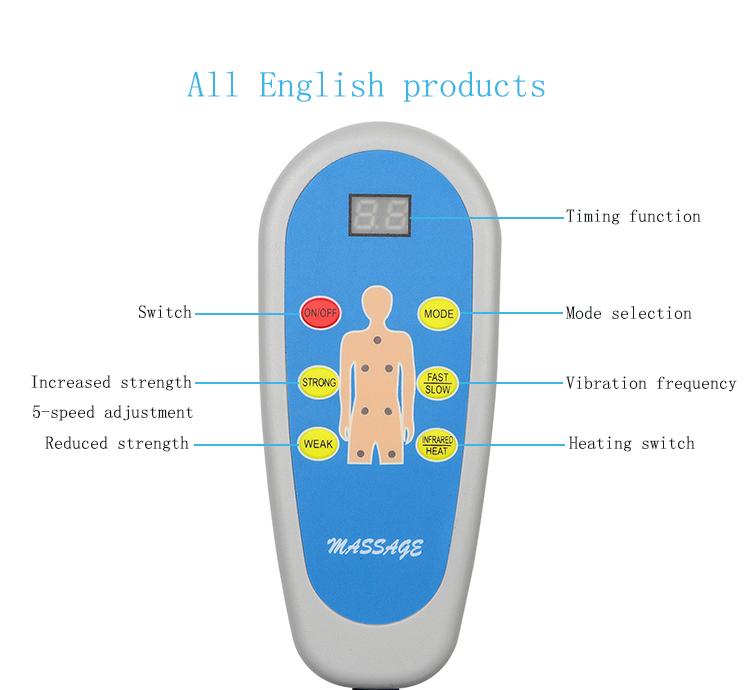Best selling heating electric body relax massage cushion