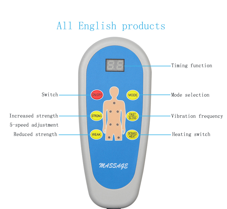 Comfortable vibration heating infrared massage machine