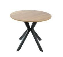 Modern Oak Melamine Round Dining Table