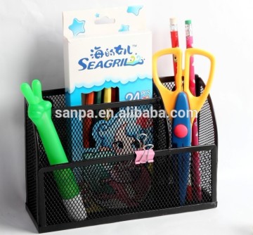 magnetic metal mesh desk organizer pen holder