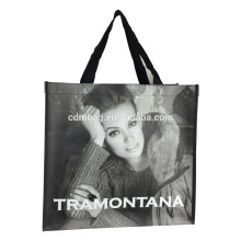 PP woven promotional shopping bag for clothes package