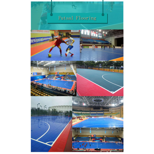 100% переработанный PP Material Tiles Futsal