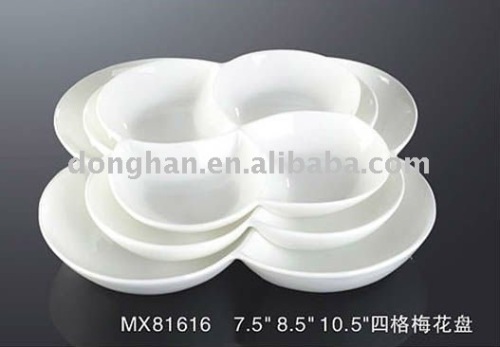 wholesale bone china white snack serving dish plates dish made in China