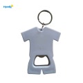 Plastic T-Shirt Shaped Beer Bottle Opener With Keychain